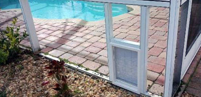 Pet Doors - Florida Pool Cage Rescreen